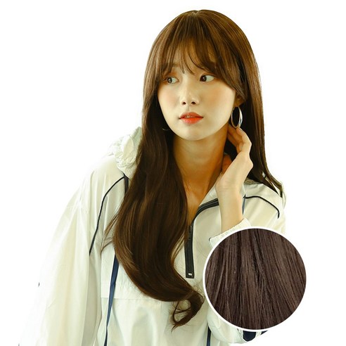 가발매니아 여자 통가발 밀키웨이브, 초코브라운, 1개
