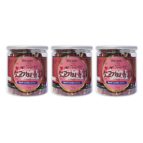 럭셔리발란스 강아지용 유혹 져키간식 200g, 소고기, 3개