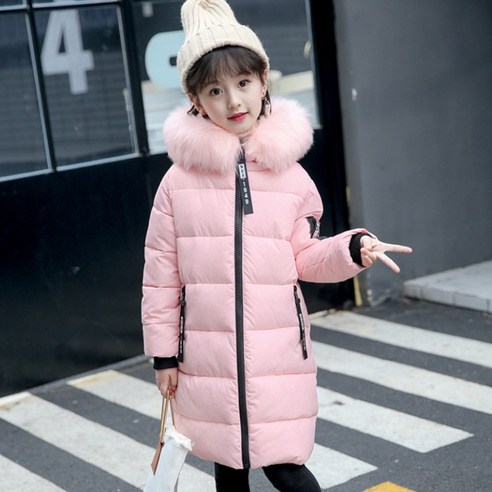 여아용 컬러풀 드림 롱패딩