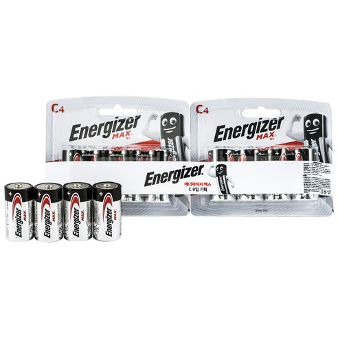 에너자이저 맥스 C형 건전지, 2개, 4개입