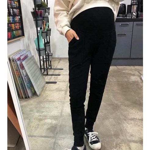 최신마미 임산부 트레이닝 기모 조거팬츠