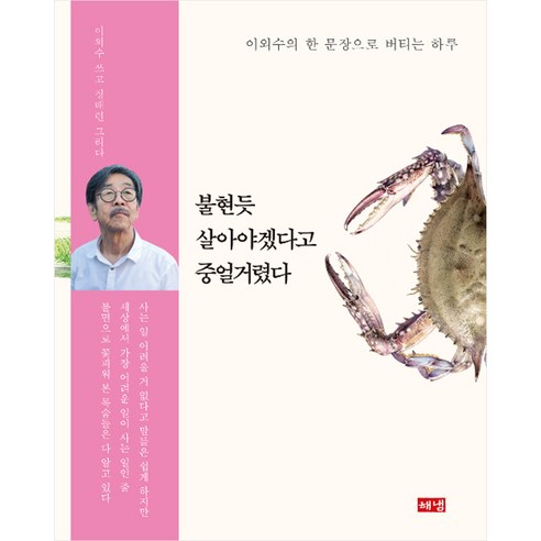 불현듯 살아야겠다고 중얼거렸다 : 이외수의 한 문장으로 버티는 하루, 해냄