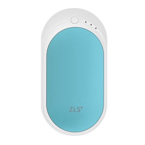 ZLS USB 손난로 보조배터리, ZLS-118S, 블루