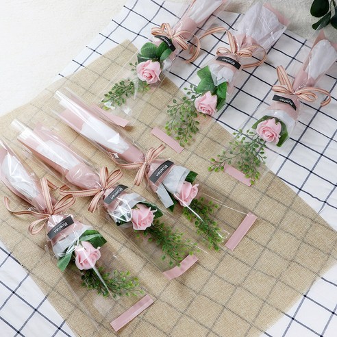 블뤼엔 비누꽃 러블리로즈한송이, 핑크, 6개