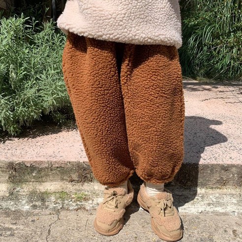 느엘 아동용 포슬 양털바지