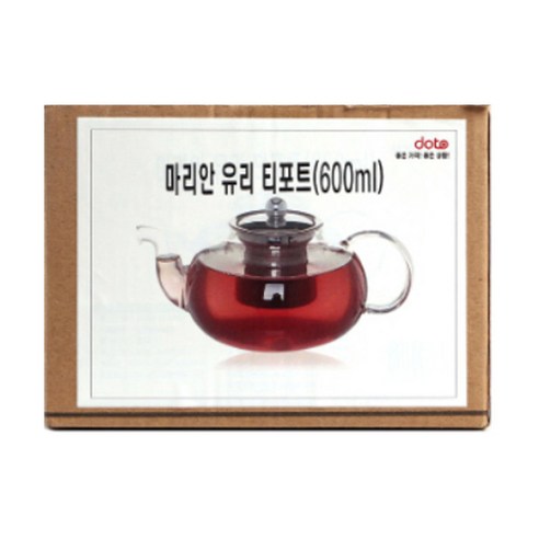 로하티 마리안 유리 차포트, 혼합 색상, 600ml, 1개