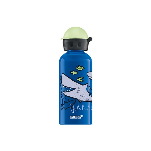 지그 키즈 워터 보틀, 샤키즈 야광, 400ml