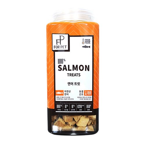 포펫 강아지 동결 건조 간식 160g, 연어 트릿, 1개