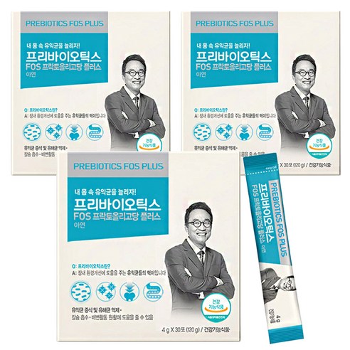 오한진 프리바이오틱스 FOS 플러스, 120g, 3개