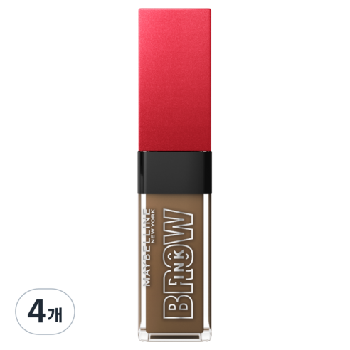 메이블린 3D 브로우 젤 마스카라 6ml, 4개, 토스티드 카라멜