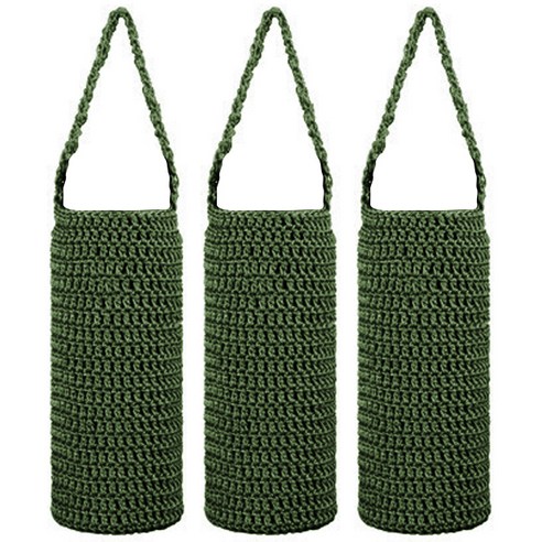 블럭마트 니트 보틀주머니 Large 700~1000ml, 카키, 3개