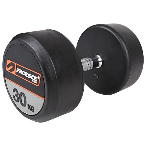 프로이스 프로페셔널 클럽 고무덤벨, 30kg, 1개