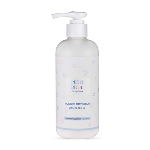 에뛰드하우스 쁘띠비쥬 코튼스노우 모이스춰 바디로션 베이비파우더향, 300ml, 1개