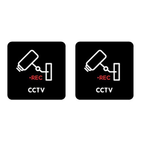 니즈웰 포맥스 픽토그램 안내 표지판, 3-4(CCTV녹화중), 2개