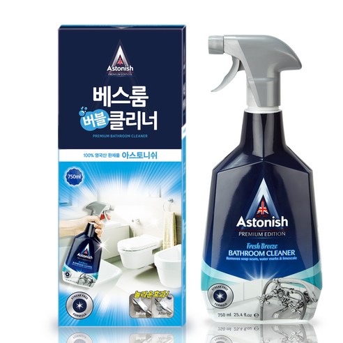 아스토니쉬 베스룸 버블 클리너, 750ml, 1개