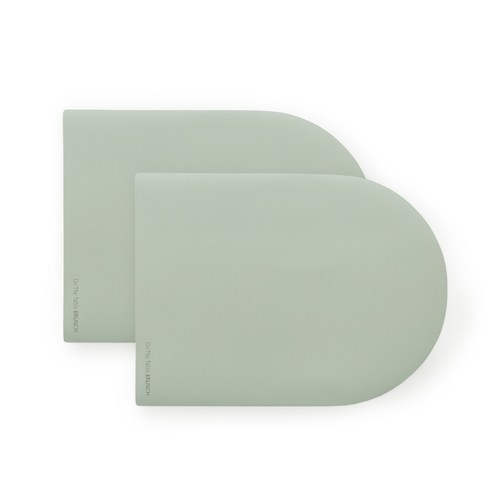 퍼니메이드 가죽 테이블매트 브런치 2p, 애쉬그린, 35 x 26 cm, 2개