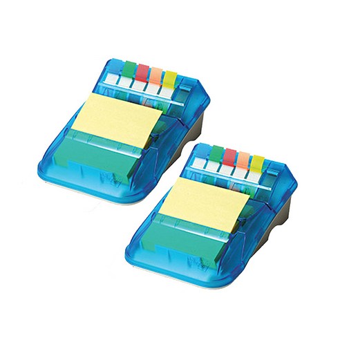 포스트잇 팝업 플래그 디스펜서, 혼합 색상, 2개