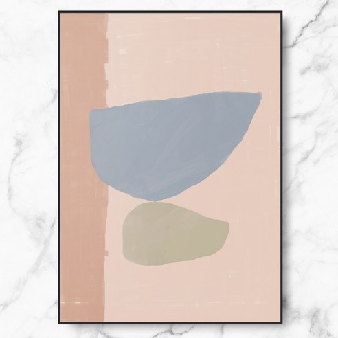 RYMD Blue Composition 메탈 액자, 블랙