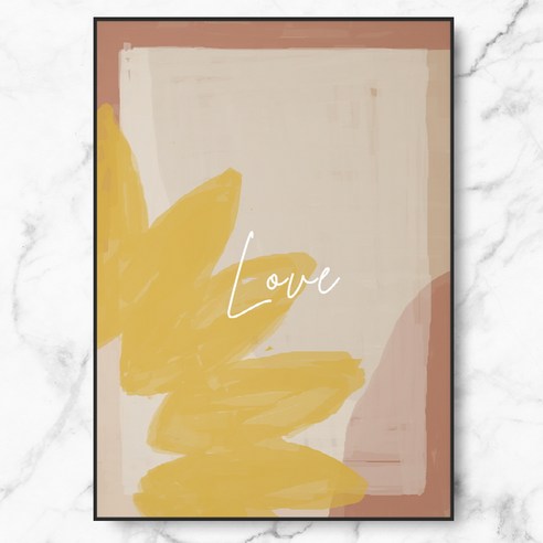 RYMD Love Sunflower 수지 액자, 블랙