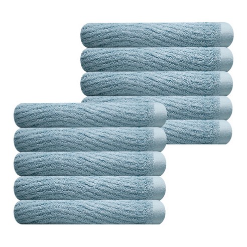송월타월 호텔 컬렉션 플로밍 세면타올 210g 30수 뱀부얀, 터키스, 10개