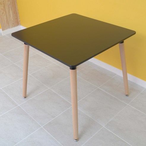 글래스 카페 테이블 800, 블랙