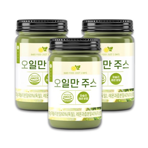 바로푸드 오일만 주스 분말, 200g, 3개