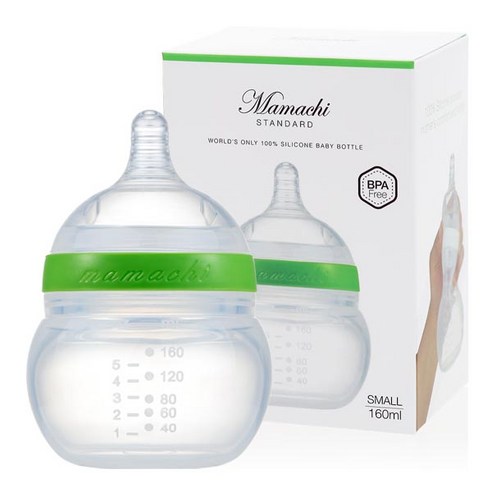 마마치 스탠다드 젖병 Small 160ml, 1단계, 그린