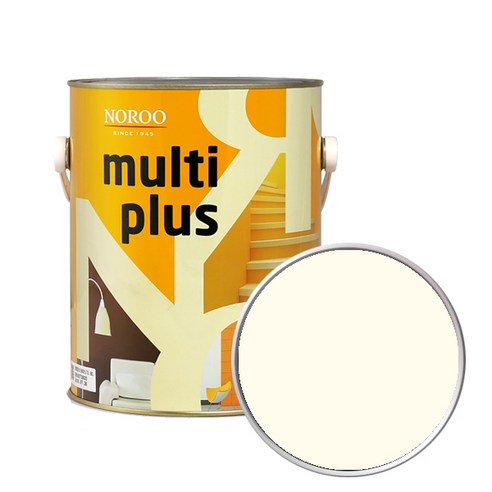 노루페인트 멀티플러스 다용도 수성페인트, 아이보리화이트, 3.8L, 1개