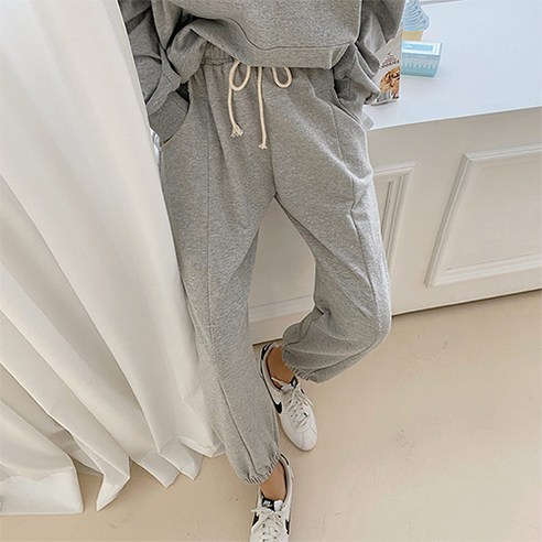 여성용 조이 데일리 허리 밴딩 조거팬츠 LS8138BT1L