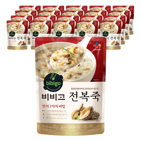 비비고 전복죽, 450g, 21개