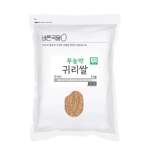 바른곡물 무농약 귀리쌀, 5kg, 1개