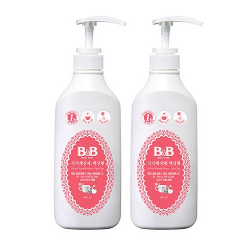 비앤비 식기세정제, 1000ml, 2개