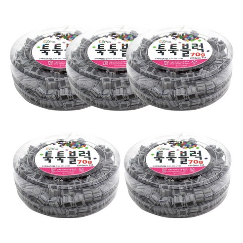 이지피아 툭툭 블럭 리필 70g 5p, 회색
