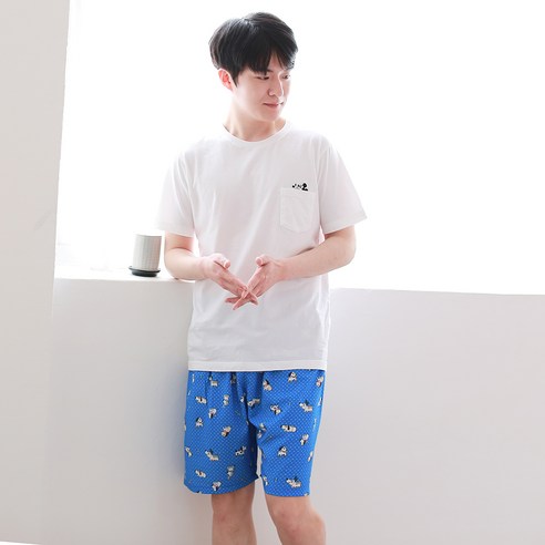 비비캐주얼 남성용 레이온 5부 잠옷 바지