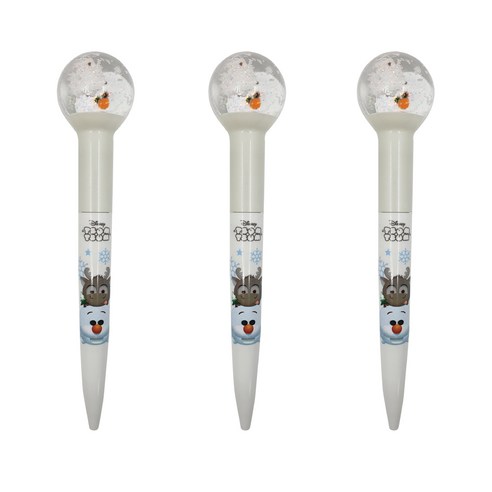 디즈니 썸썸 겨울왕국 반짝반짝 빛나는 워터볼 라이트펜, 올라프, 3개