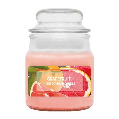 더허브샵 소이캔들 자캔들타입 90g, 자몽, 1개