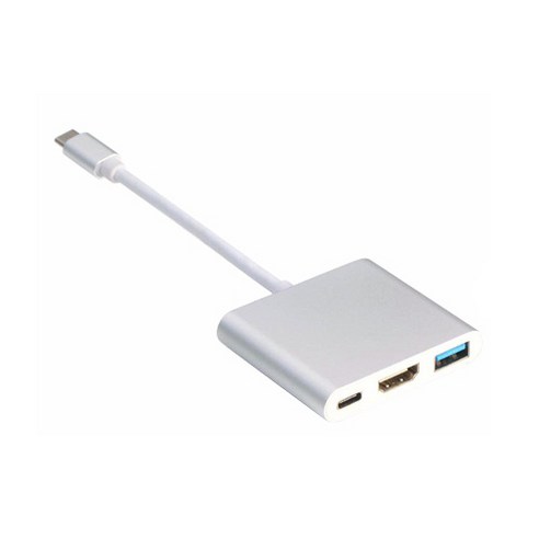   애니클리어 USB Type C to HDMI + USB 3.0 + PD 변환아답터, PDB-TCH10