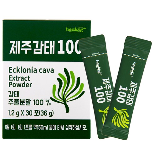 제주감태100 추출 건강 분말 30개, 1.2g 힐링의 힐링 제주감태100 추출 건강 분말 소개