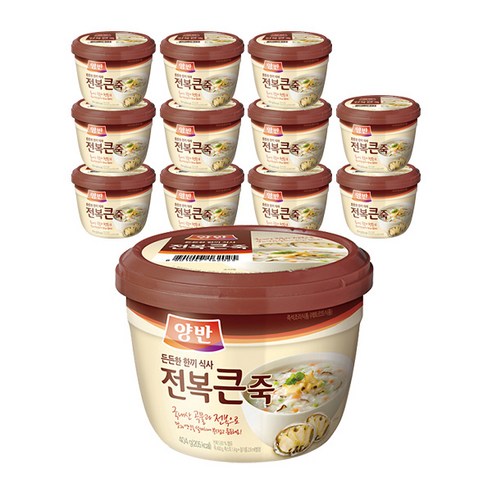 동원 양반 전복 큰 죽, 403g, 12개