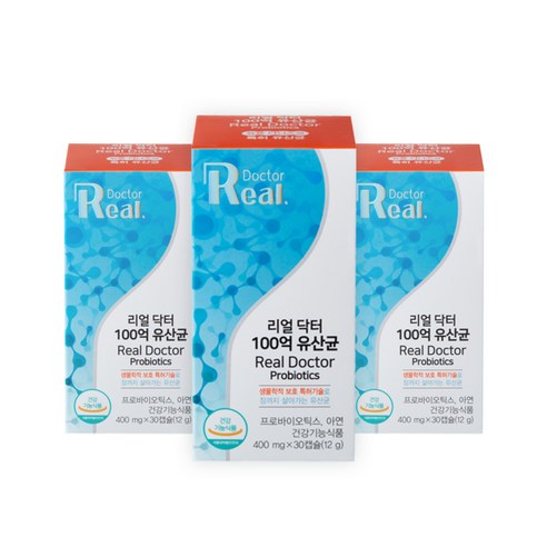 리얼닥터 100억 유산균, 400mg, 3개