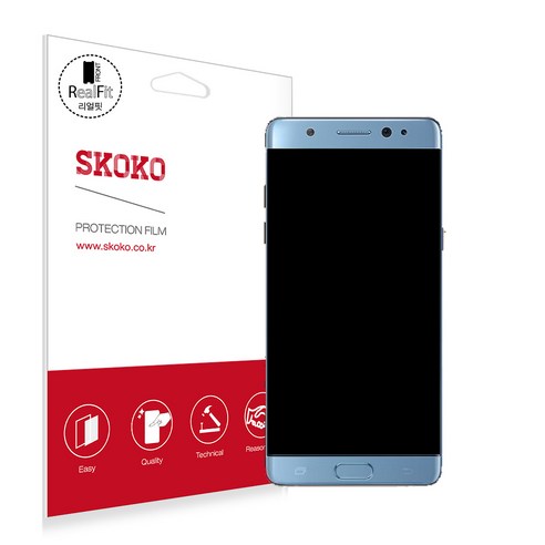 스코코 풀커버 리얼핏 Small 휴대폰 액정보호필름 2p, 1세트
