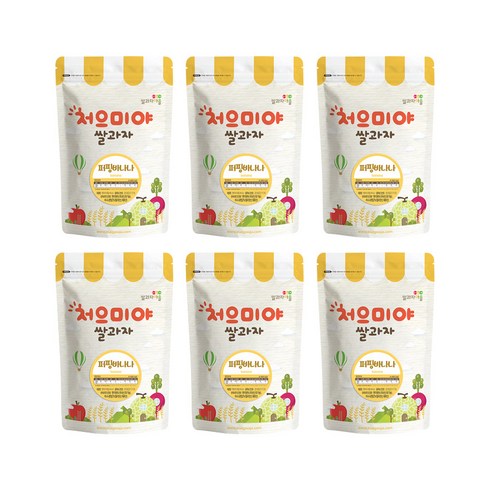 쌀과자마을 처으미야 퍼핑 과자, 바나나, 6개, 50g