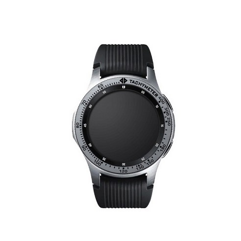 아이엠판다 갤럭시 워치 베젤링 강화유리 46mm PD46SLA909, 실버, 1개