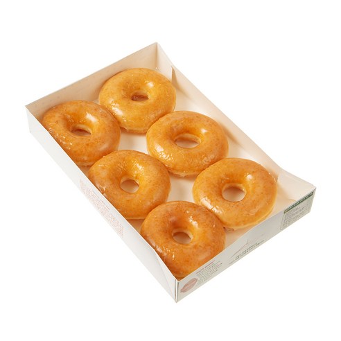 부드럽고 촉촉한 맛이 특징인 오리지널 글레이즈드 도넛