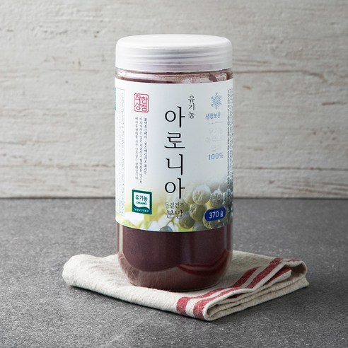 매홍 유기농 인증 착한상점 아로니아 분말, 370g, 1통 
견과/건과