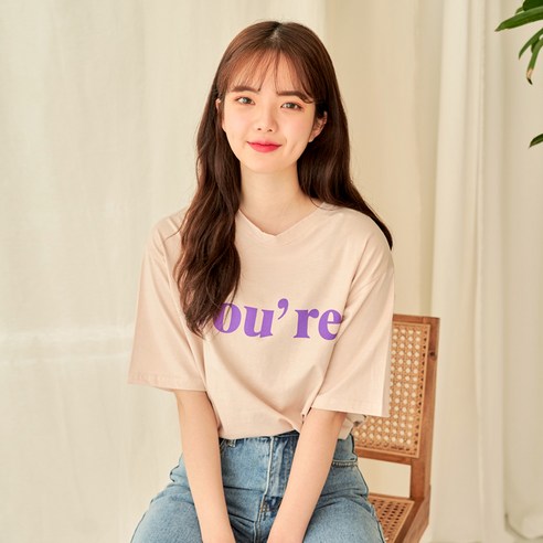 반에이크 여성용 유알 썸머 반팔 티셔츠
