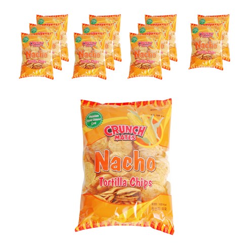 CRUNCHMATES 나쵸 토틸라칩, 320g, 12개