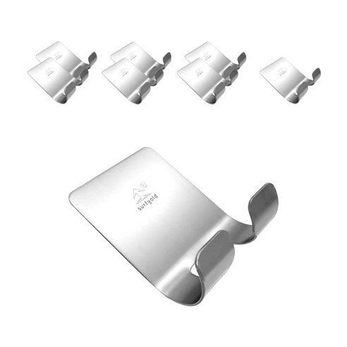 블럭마트 3M 강력 부착 콘센트 코드 면도기 걸이, 8개