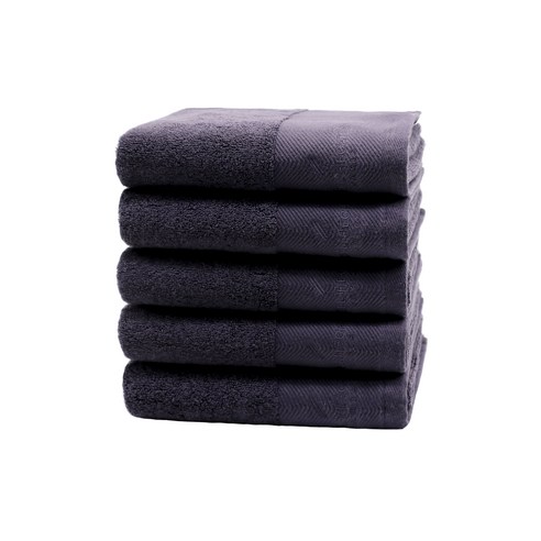 다니엘에스떼 도비 세면타월 180g 30수 면사, 네이비, 5개