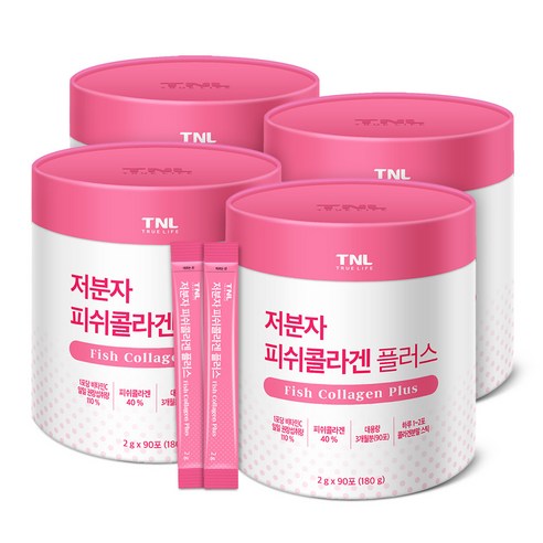 뉴트리디데이 저분자 피쉬콜라겐 플러스, 180g, 4개